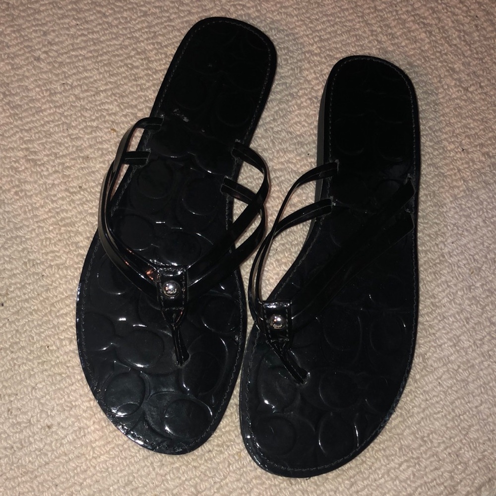 Coach juney Black size 9 sandals